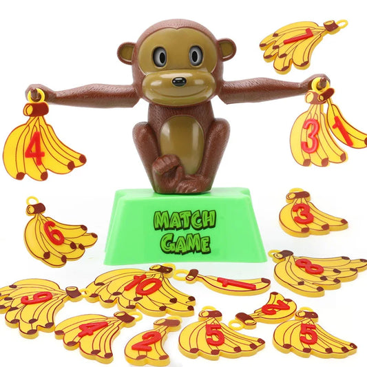 Banana Monkey Numbers Scales Math Addition Subtraction Montessori Toys Juguetes Montessori 3 Años  Math Toys for Kids Abacus